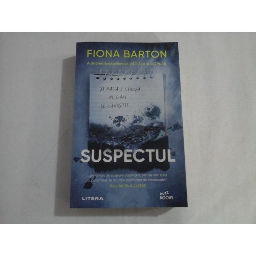 SUSPECTUL - FIONA BARTON SUSPECTUL - FIONA BARTON